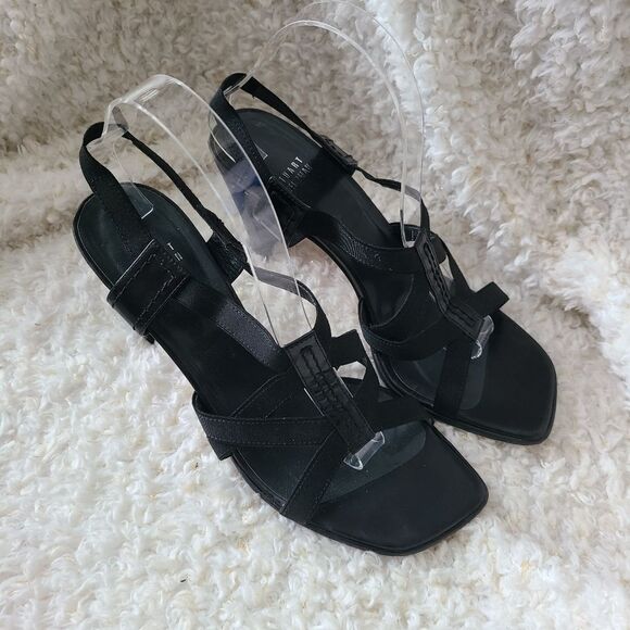 Stuart Weitzman Y2K Square Toe Strappy Heeled‎ Sandals sz 9.5 - Picture 2 of 11